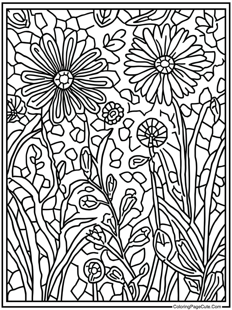 Complex mosaic design