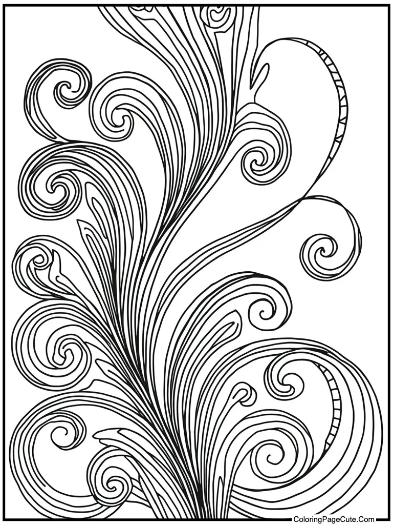 Sophisticated swirling lines