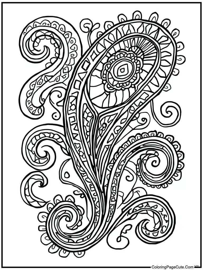 Sophisticated paisley sheet