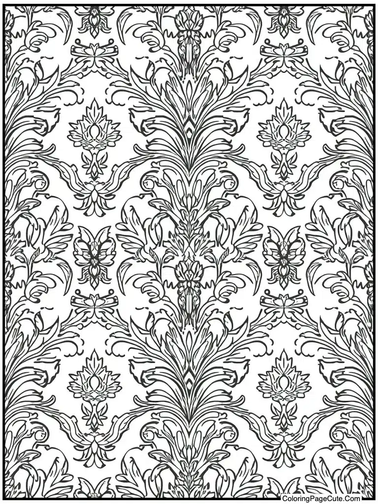 Detailed baroque pattern