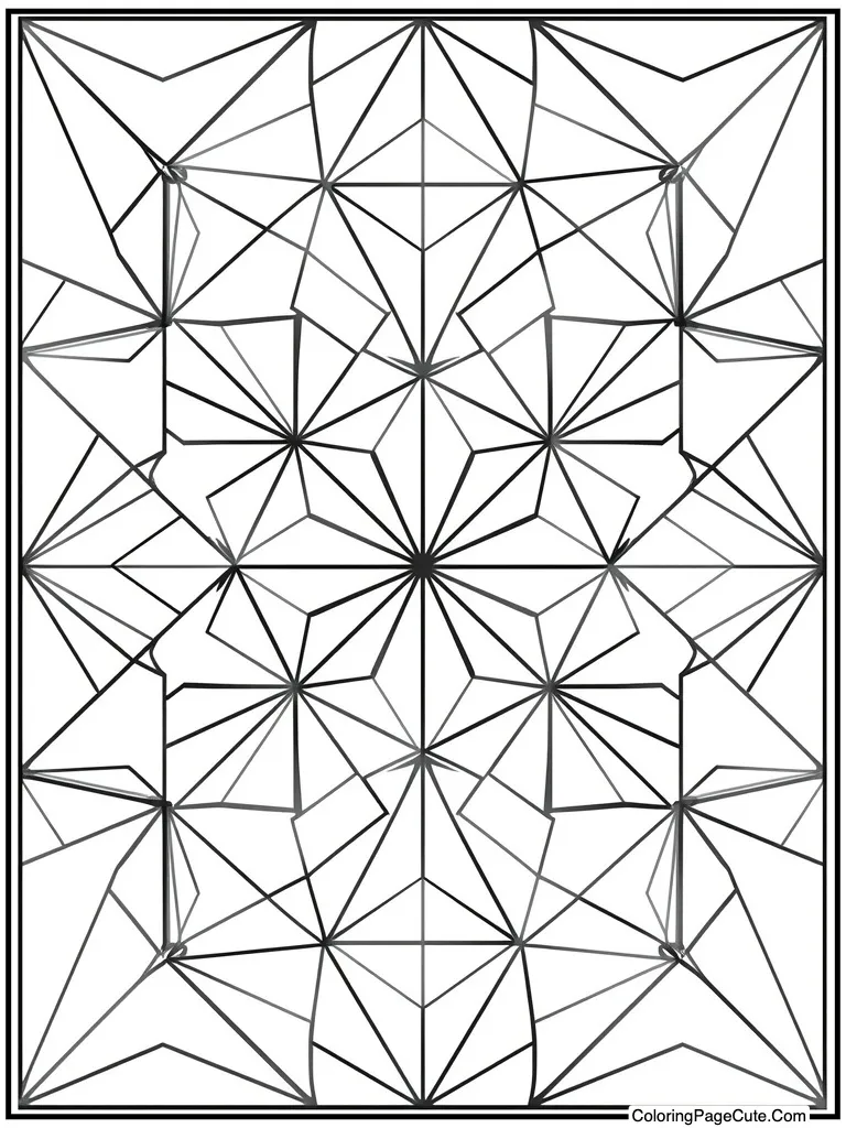 Complex geometric motif