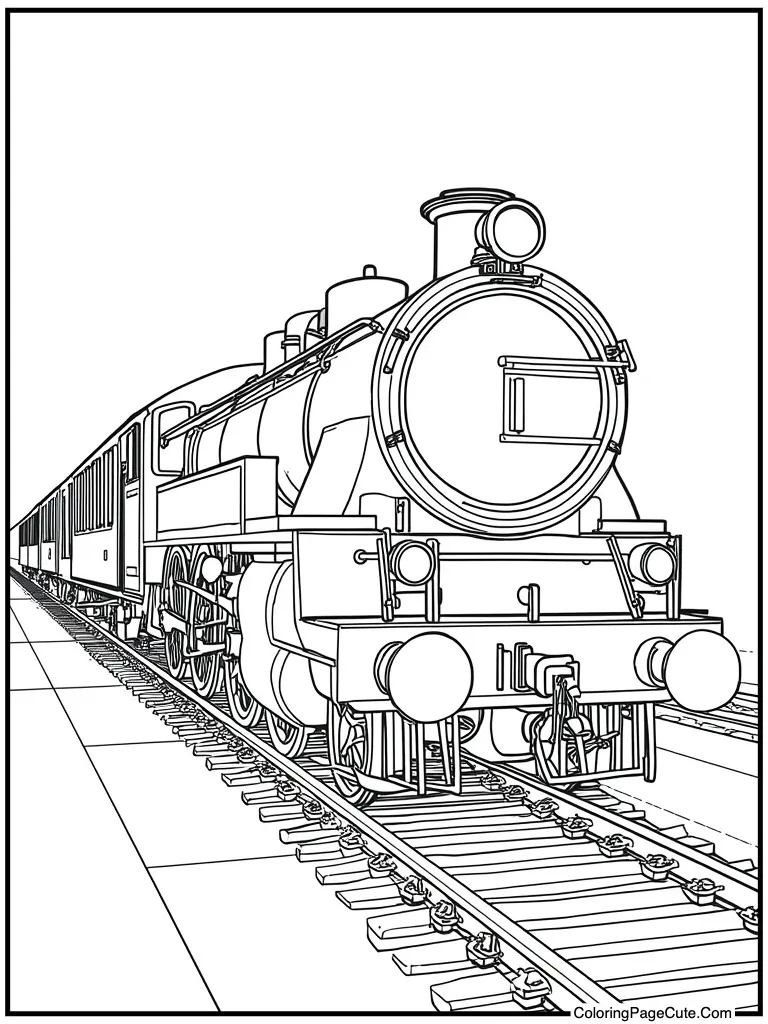 Detailed railway drawing