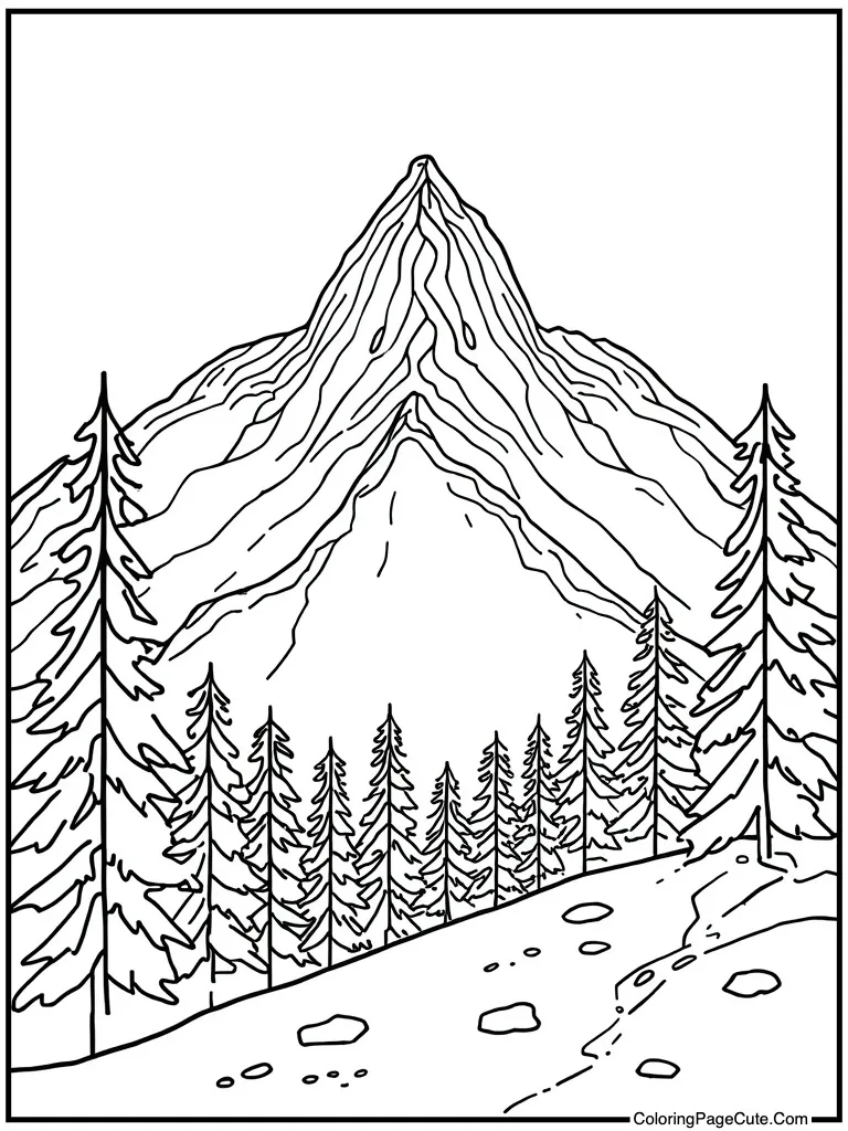 Sophisticated mountain scene