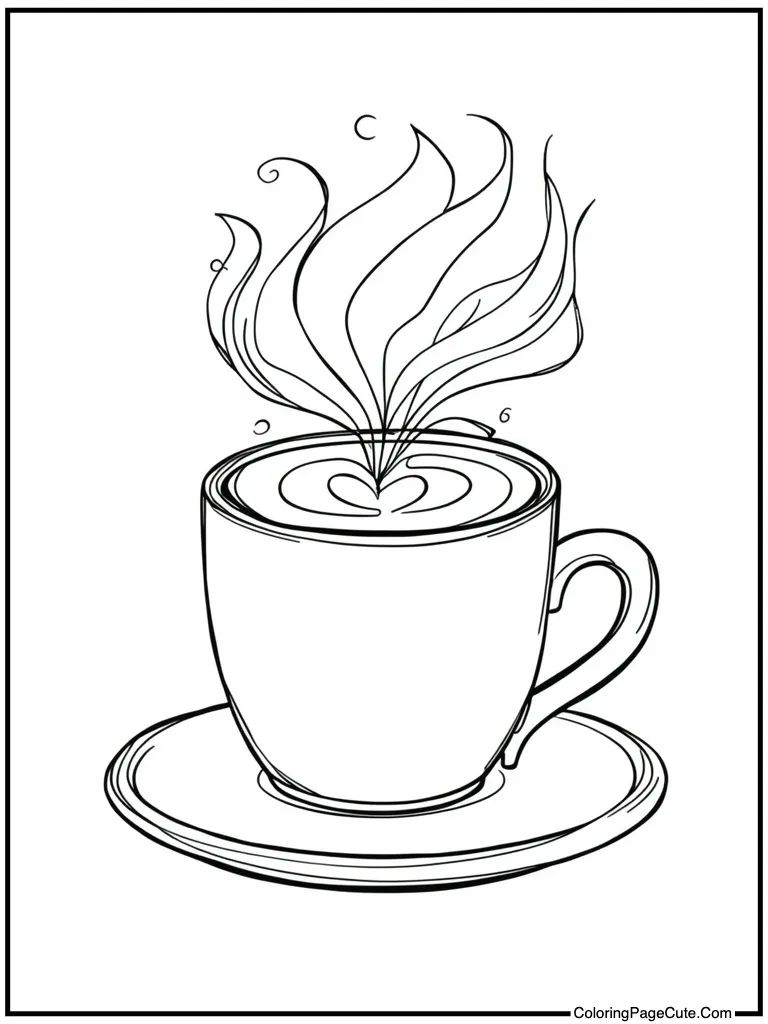 Sophisticated coffee drawing