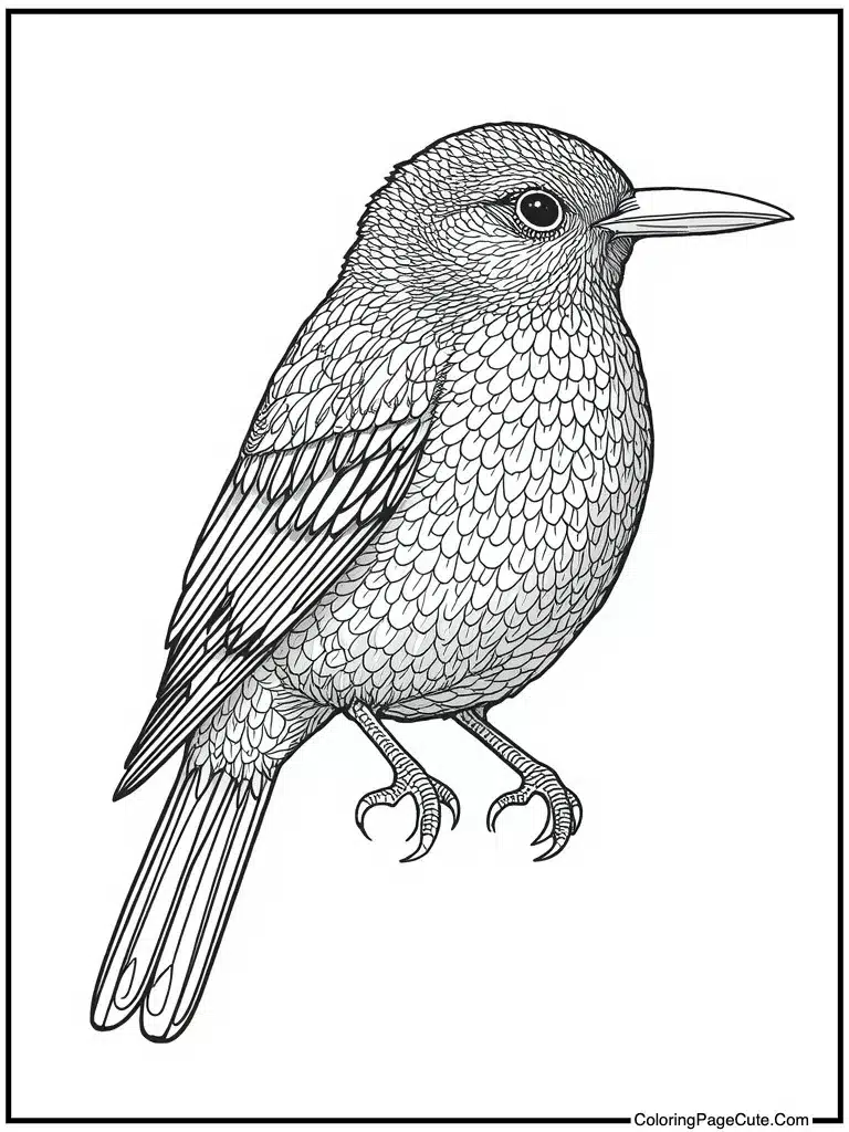 Intricate bird illustration