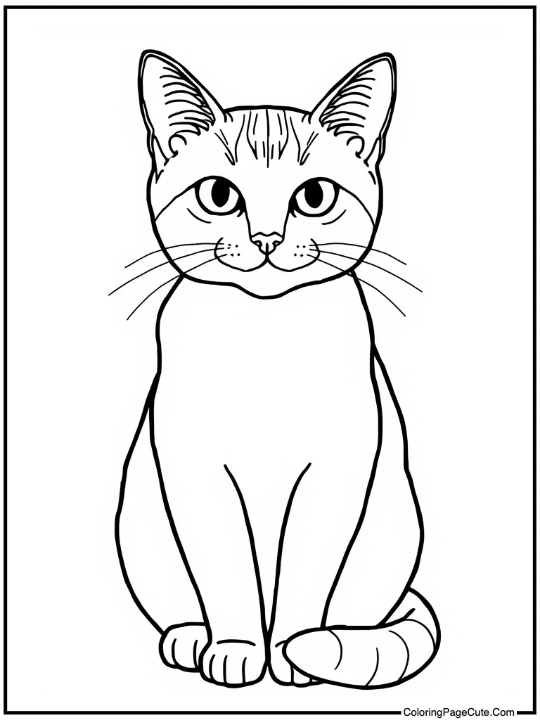 Sophisticated cat illustration