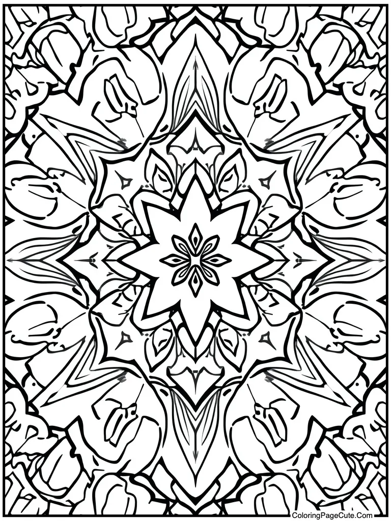 Detailed symmetrical template