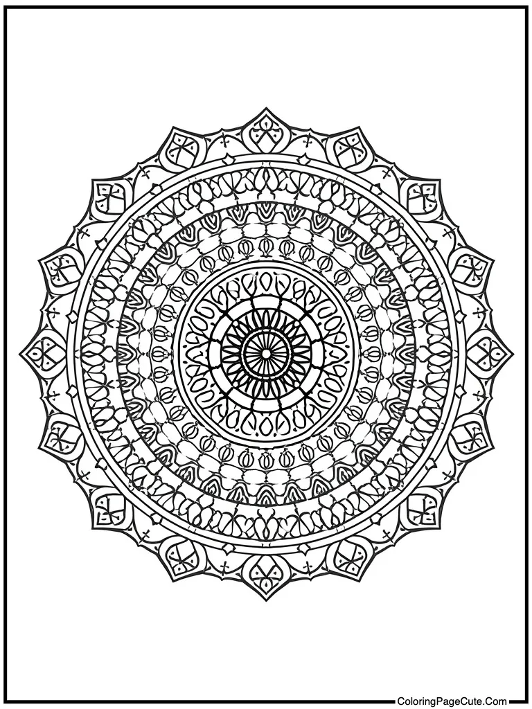 Intricate circular motif