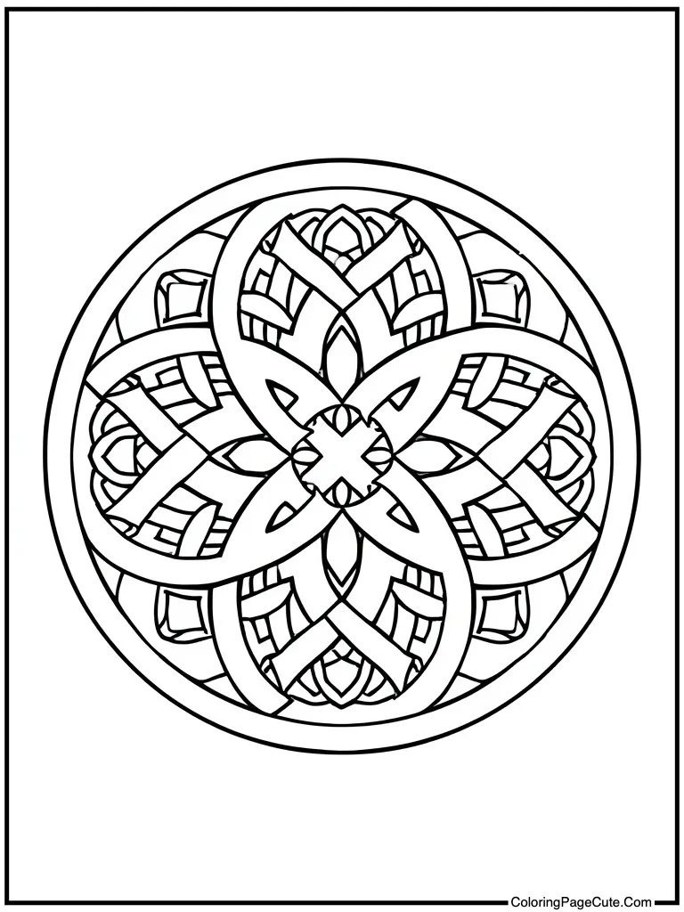 Detailed knotwork drawing