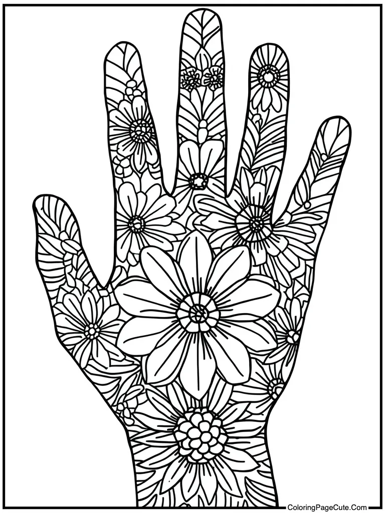Detailed hand illustration