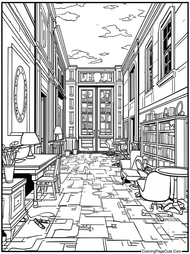 Sophisticated comic scene