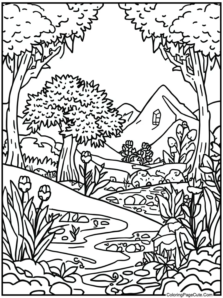 Complex nature landscape