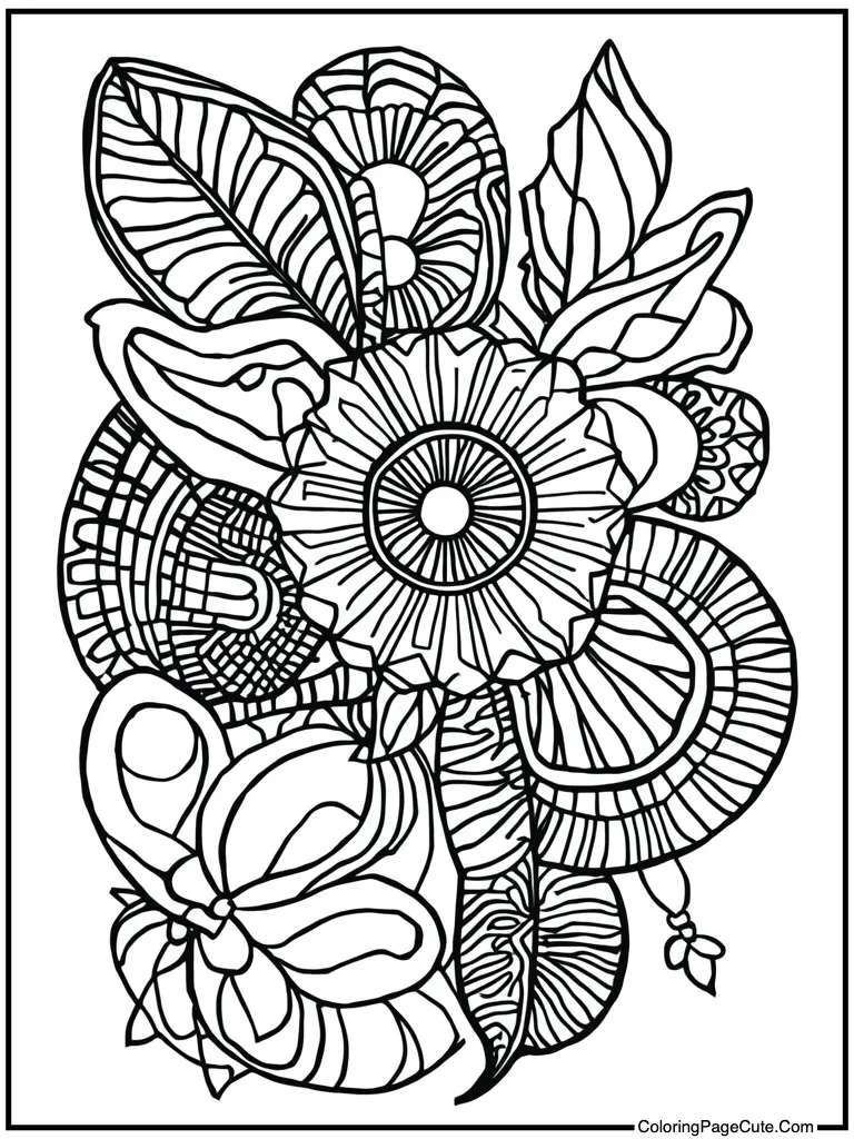 Intricate abstract shapes