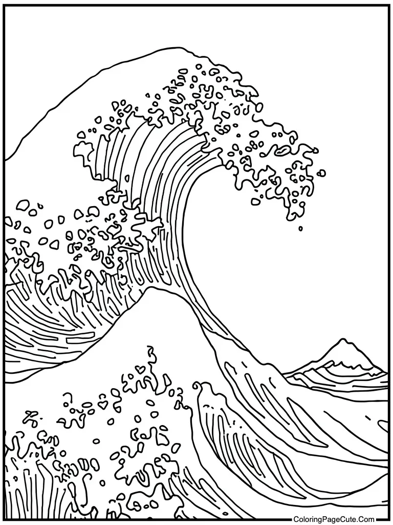 Detailed wave illustration