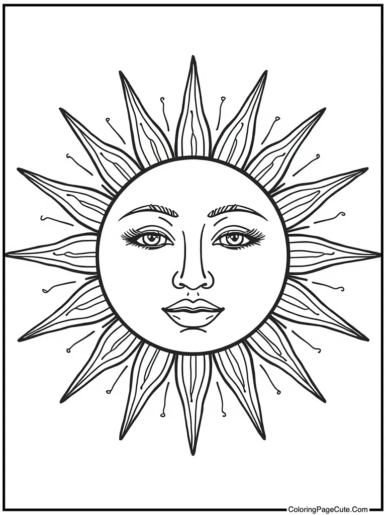 Sophisticated sun motif