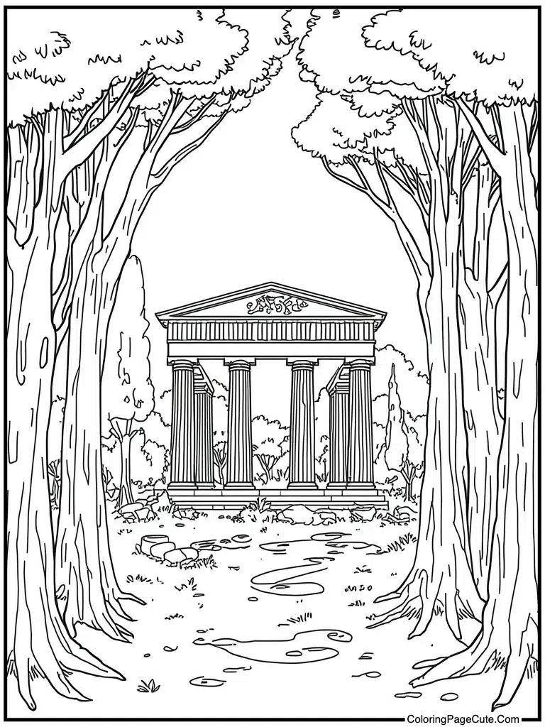 Ancient greek stone ruin