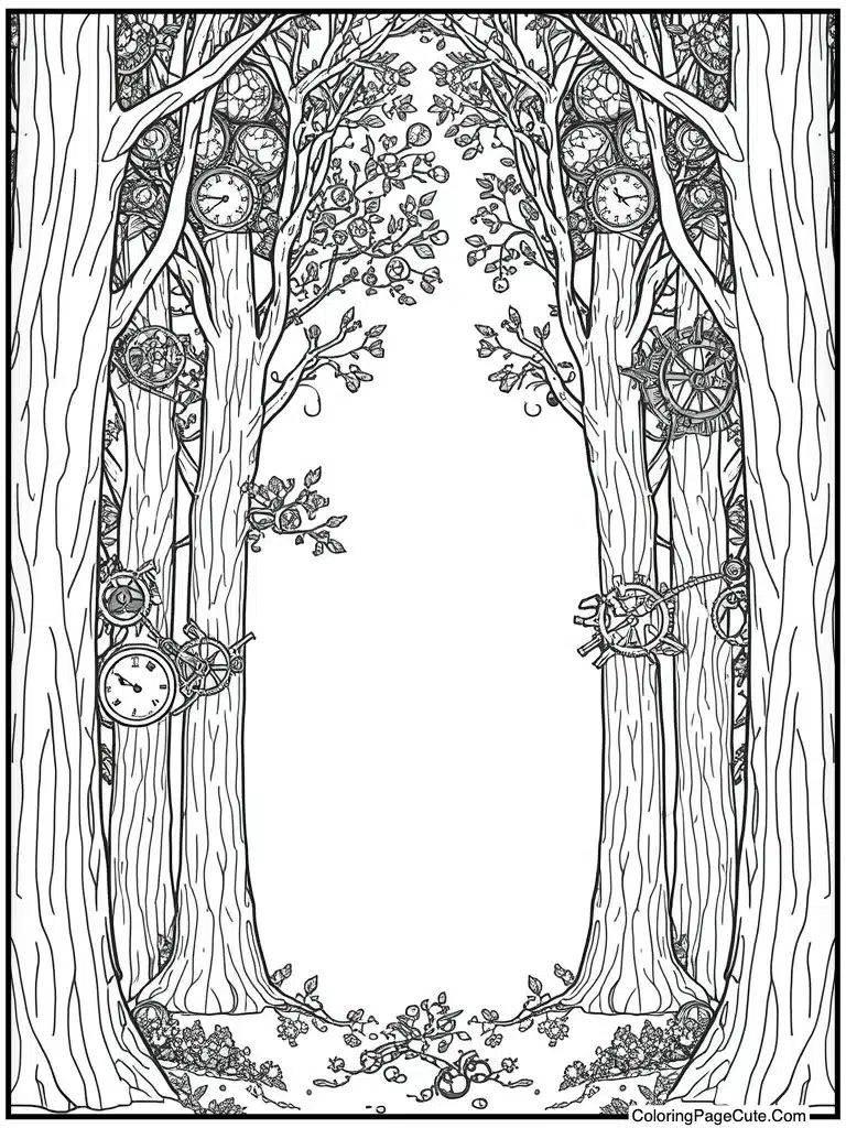 Steampunk gears and clocks