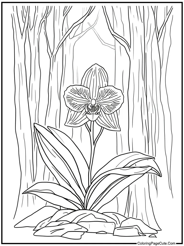 Orchid exotic flower bloom