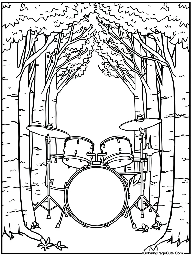 Drum kit percussion set