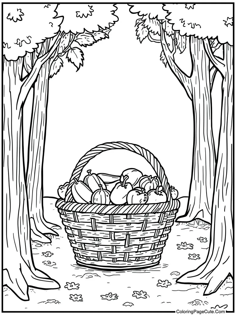 Fruit basket healthy snack