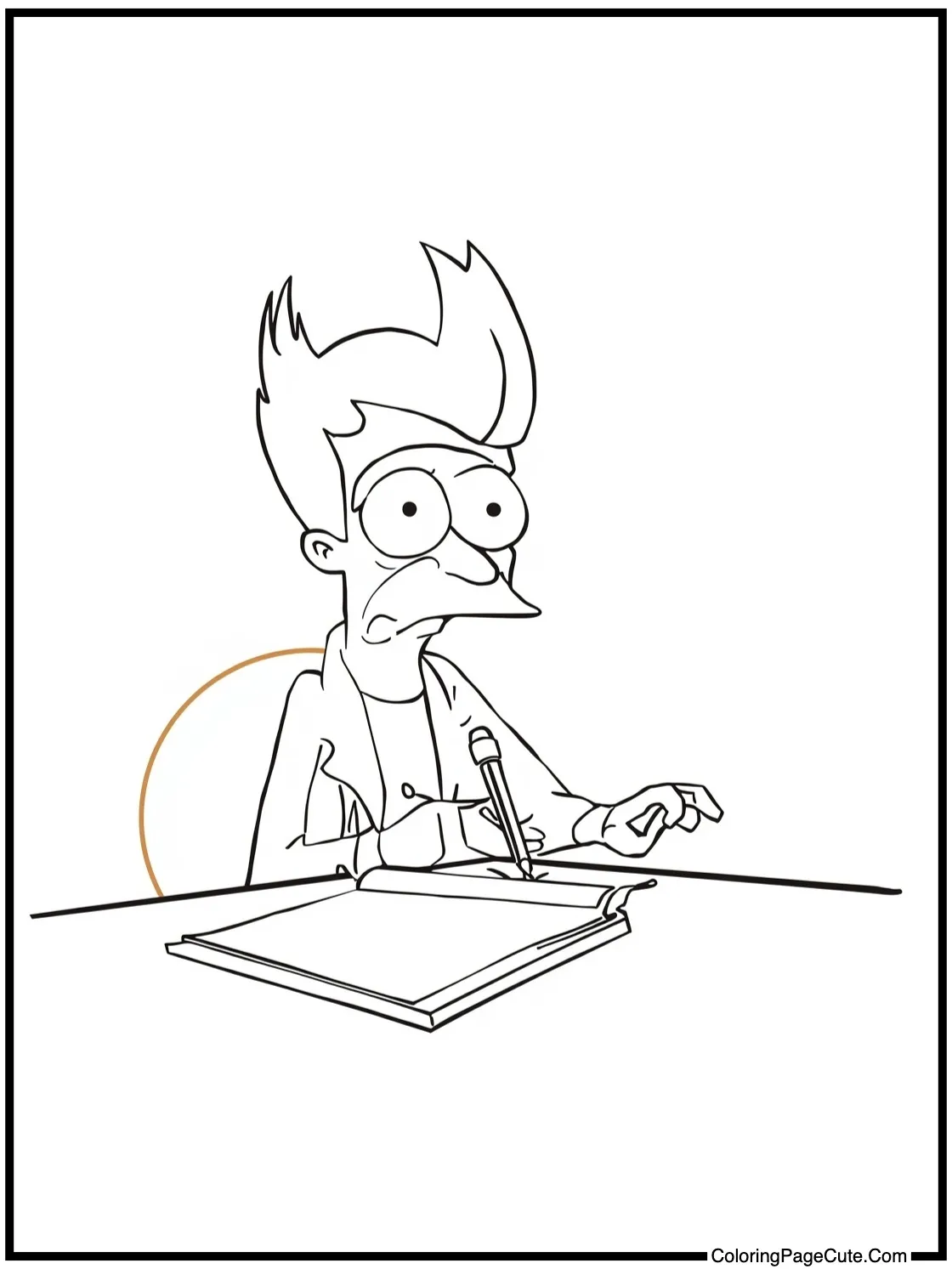 Hermes doing paperwork