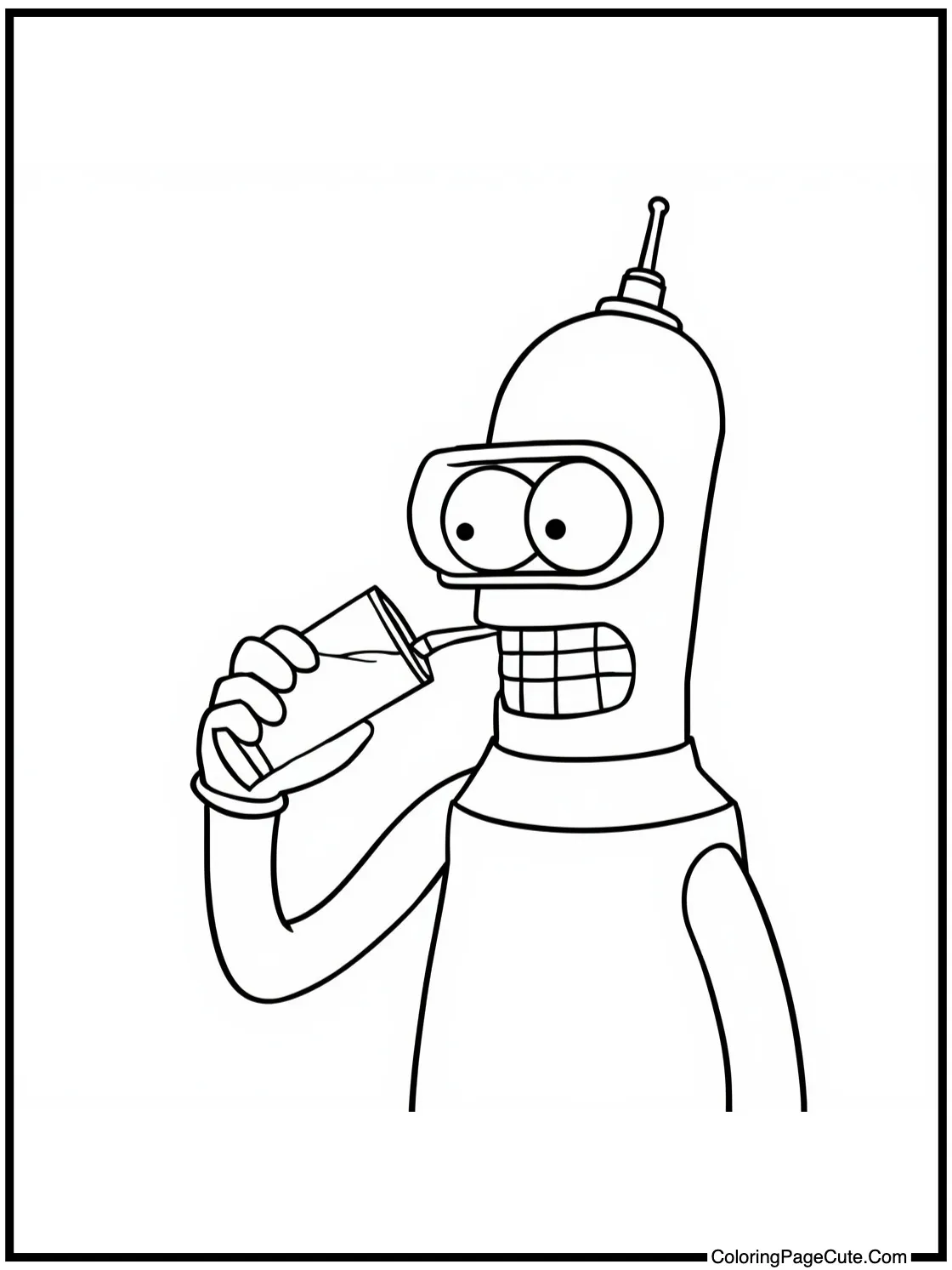 Bender drinking oil