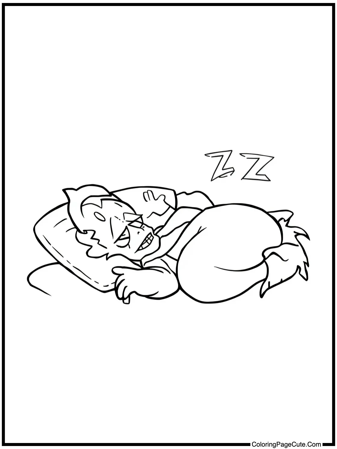 Nibbler sleeping soundly