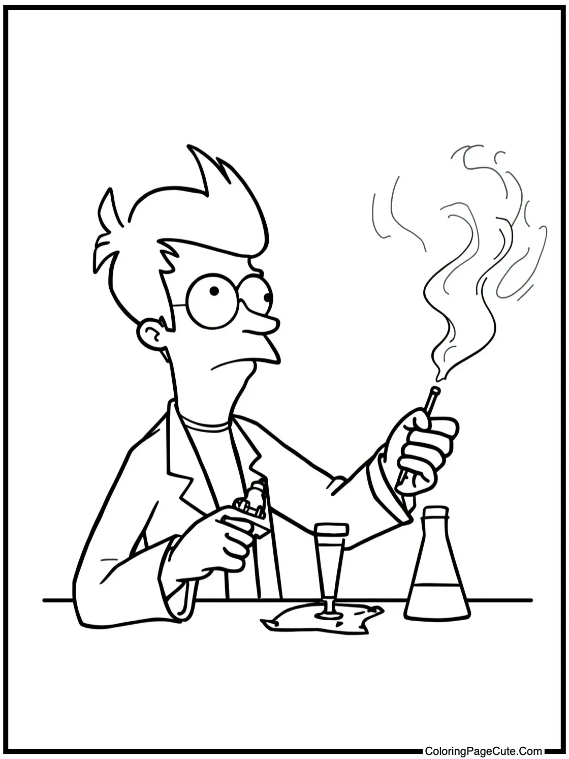 Professor inventing something new