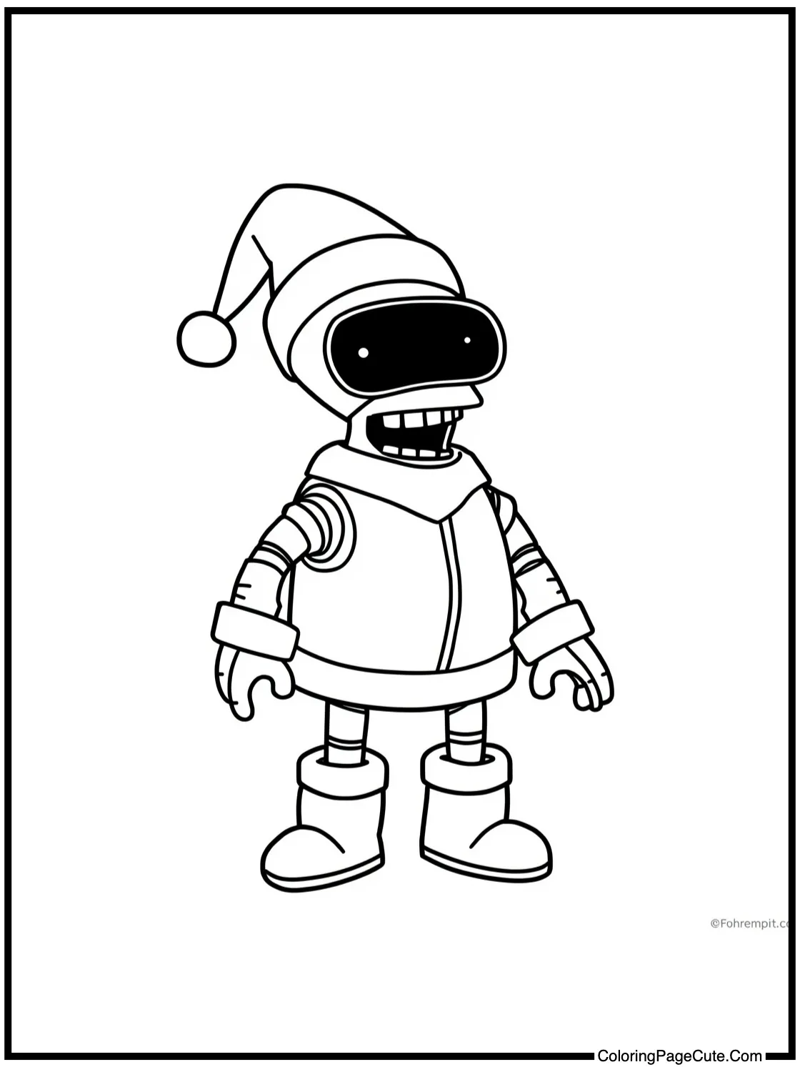 Robot Santa laughing