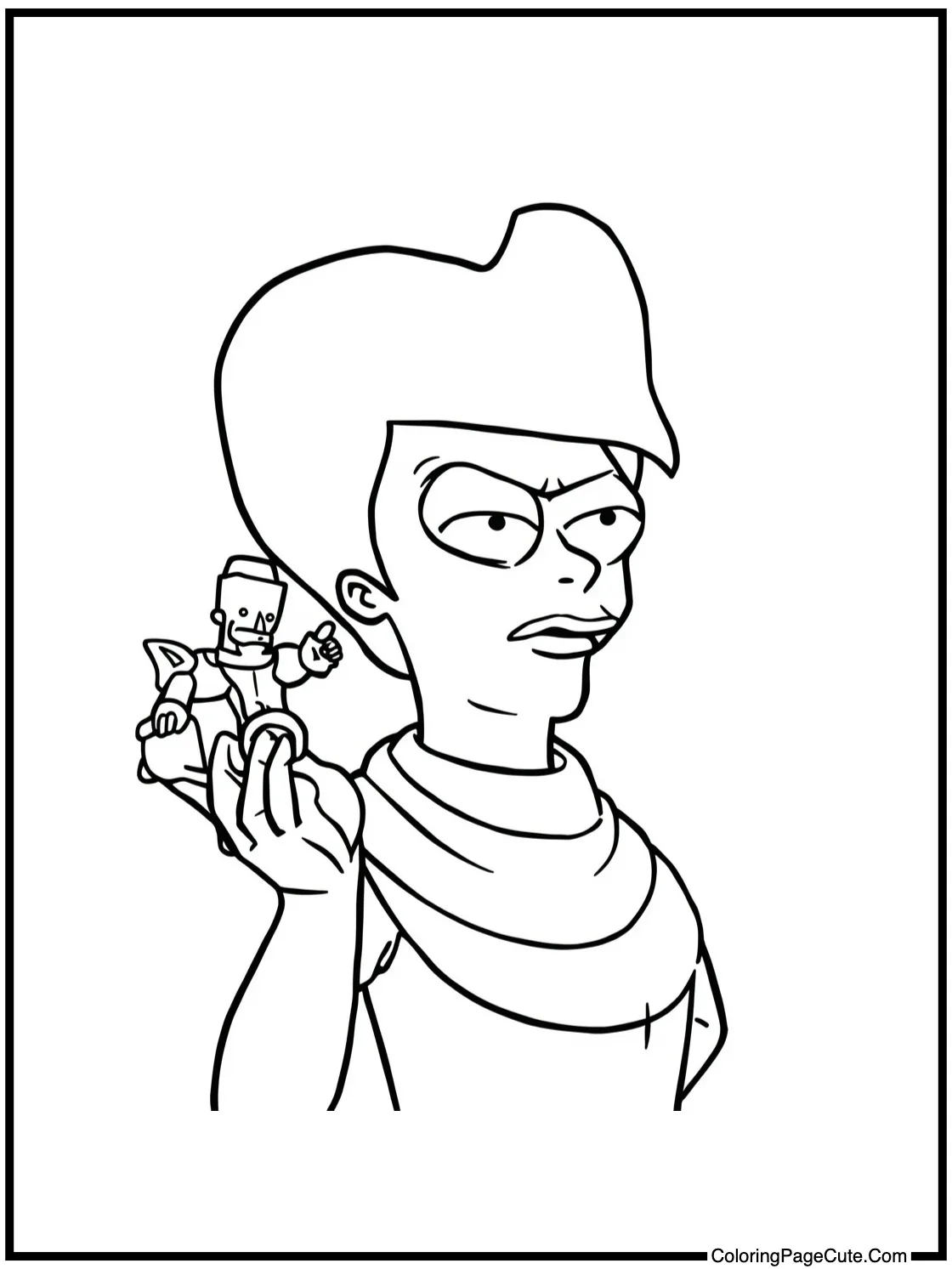 Leela commanding ship