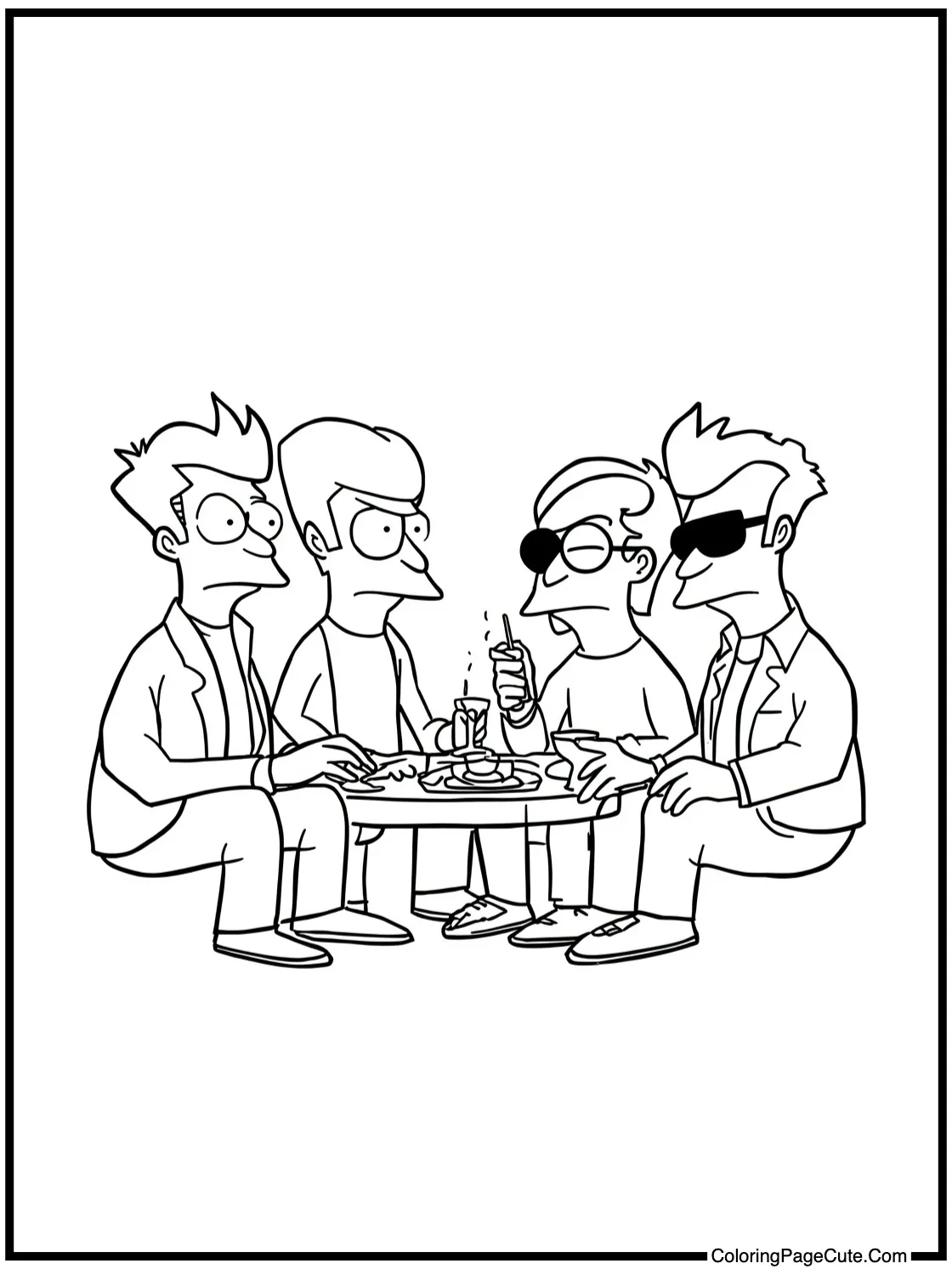 Crew relaxing together