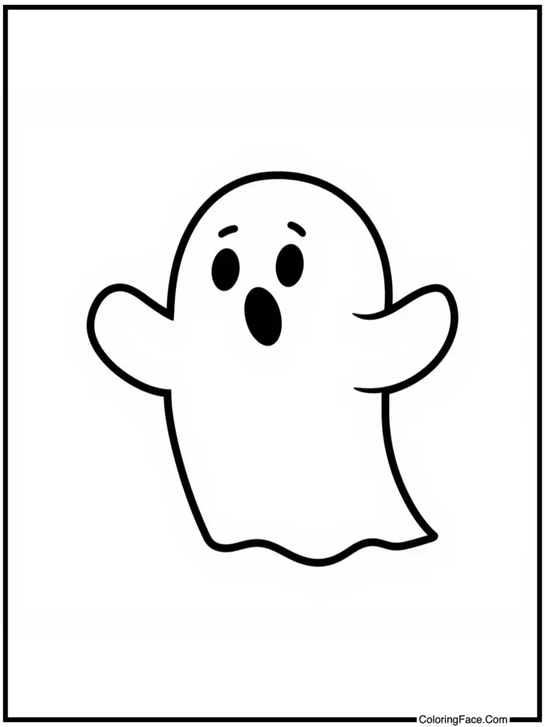 Ghost Coloring Pages