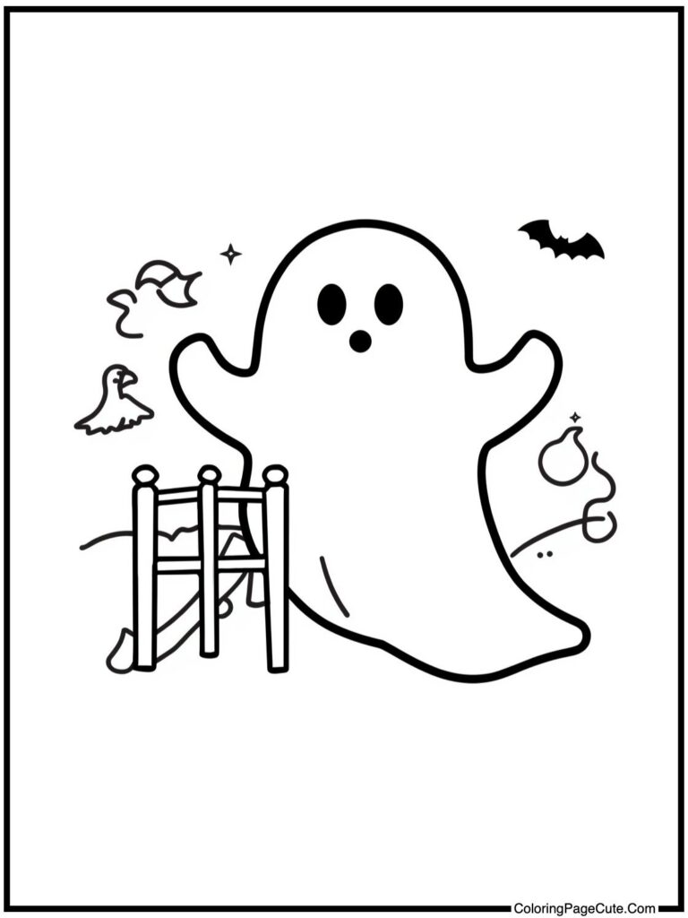 Ghost Coloring Pages
