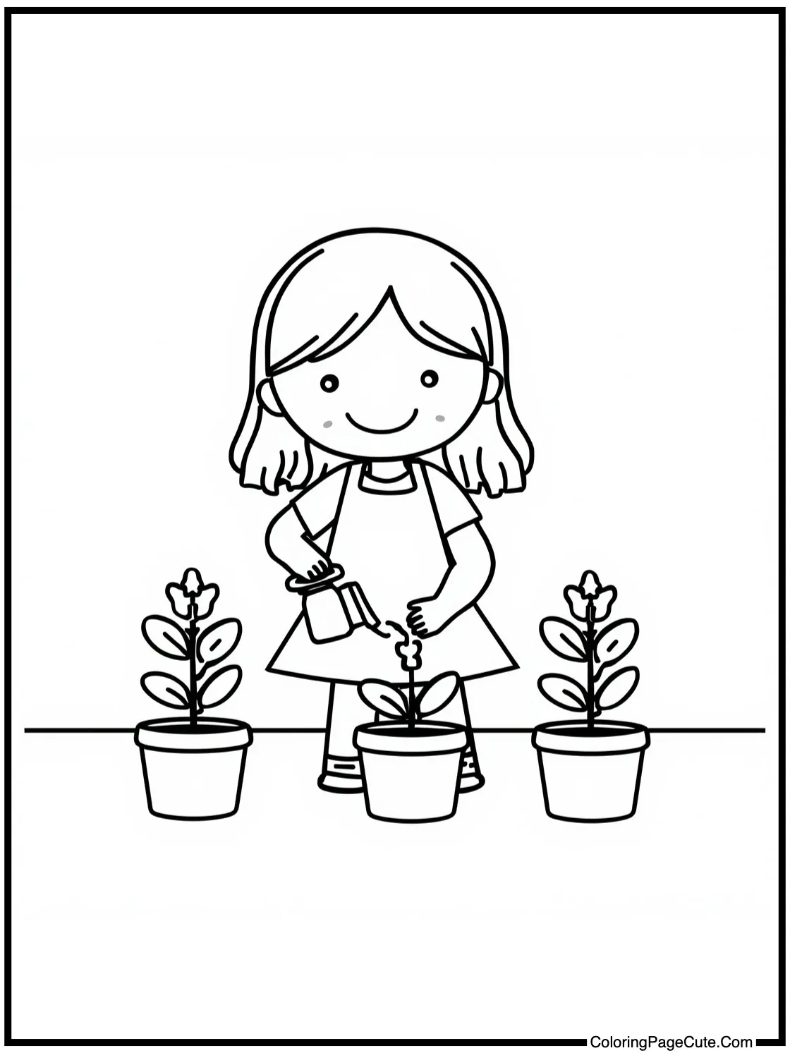 watering happy plants