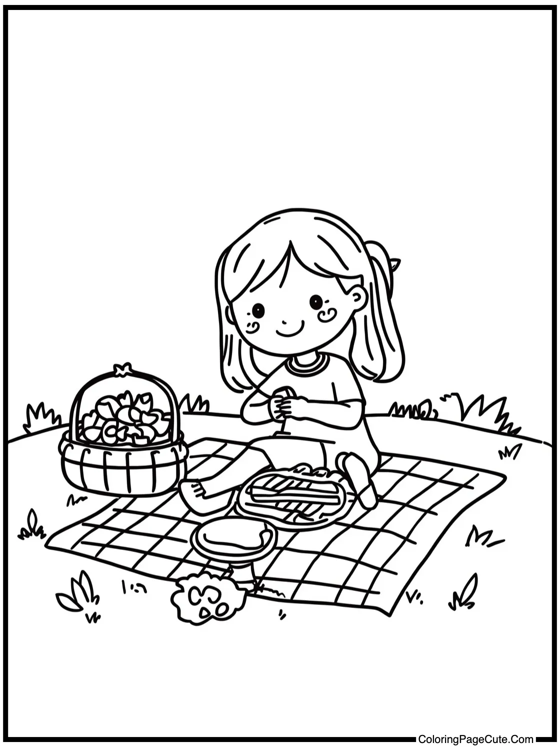 enjoying an outdoor picnic