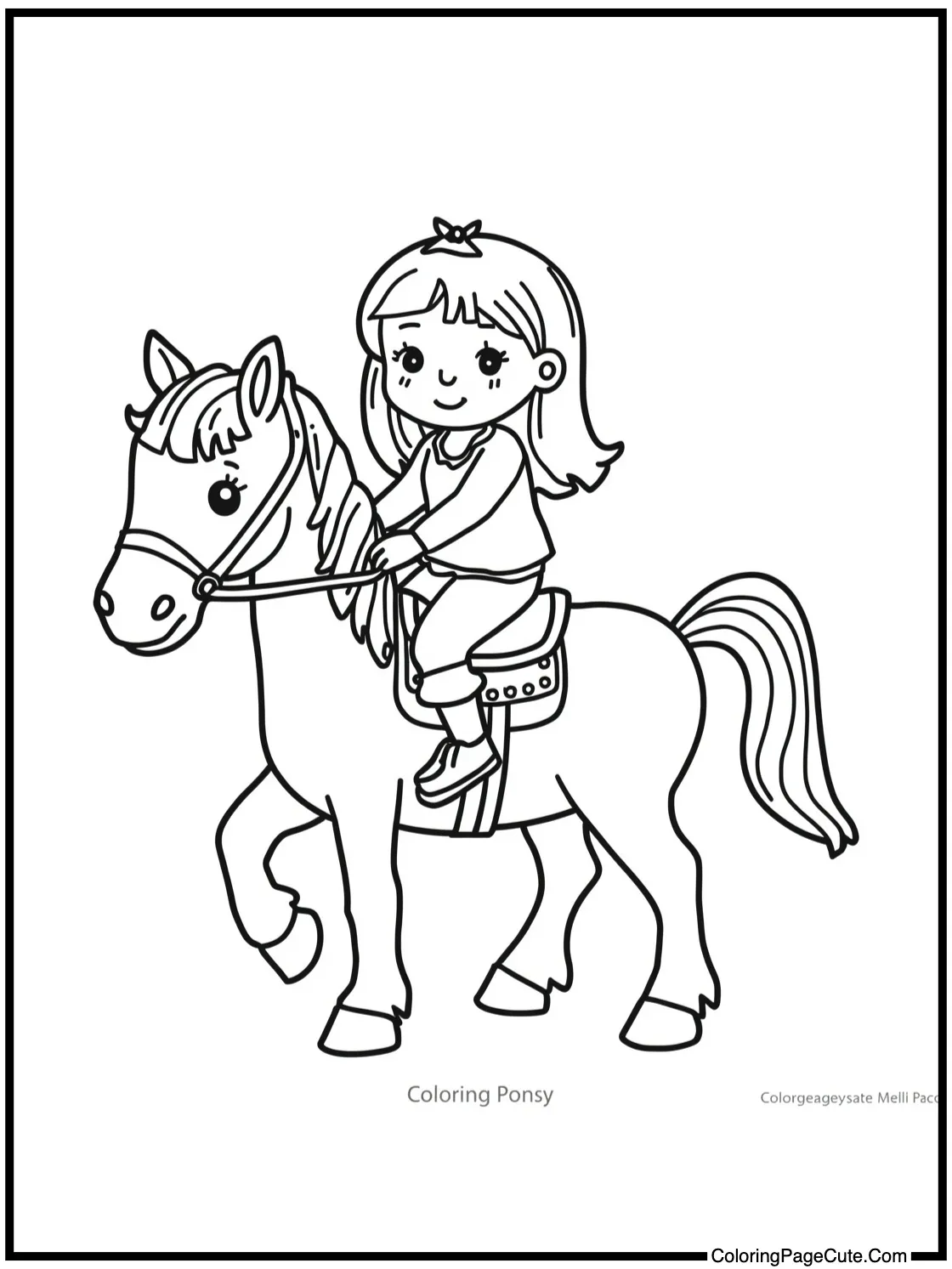 riding a gentle pony