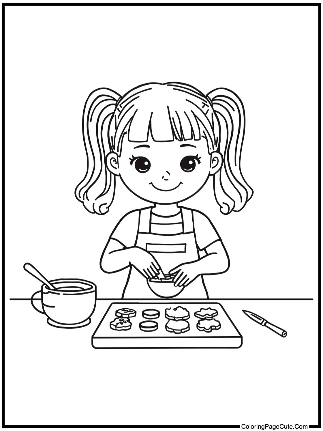 baking yummy cookies