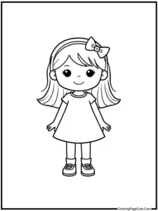Girl Coloring Pages