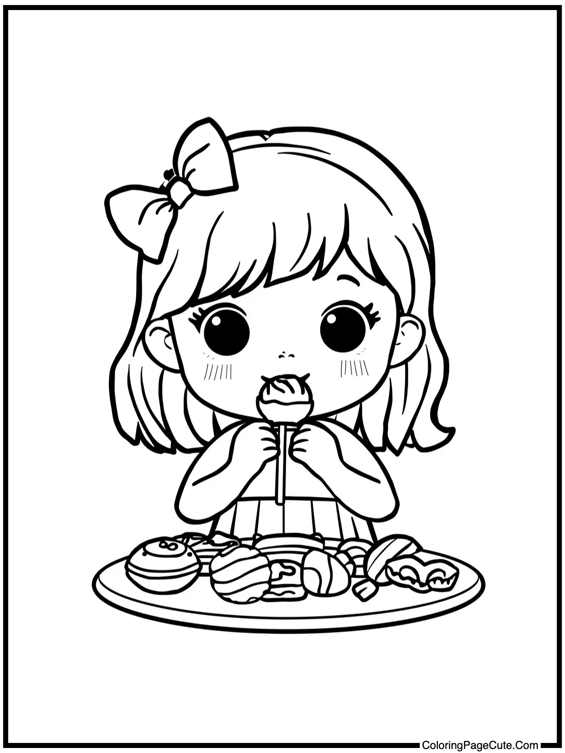 enjoying sweet treats