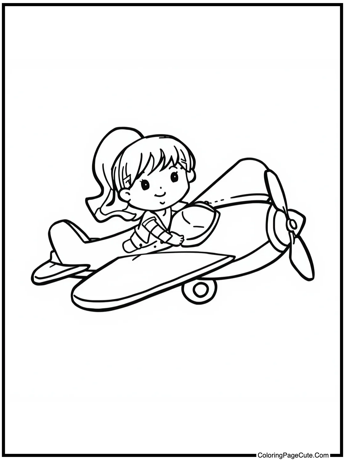 flying a paper plane