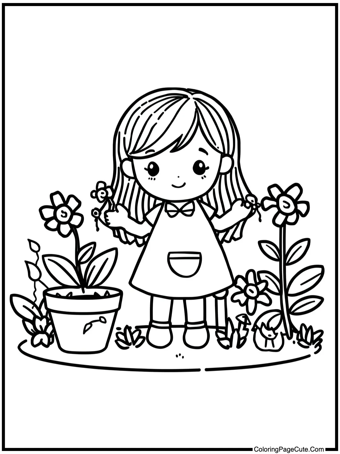 exploring a beautiful garden