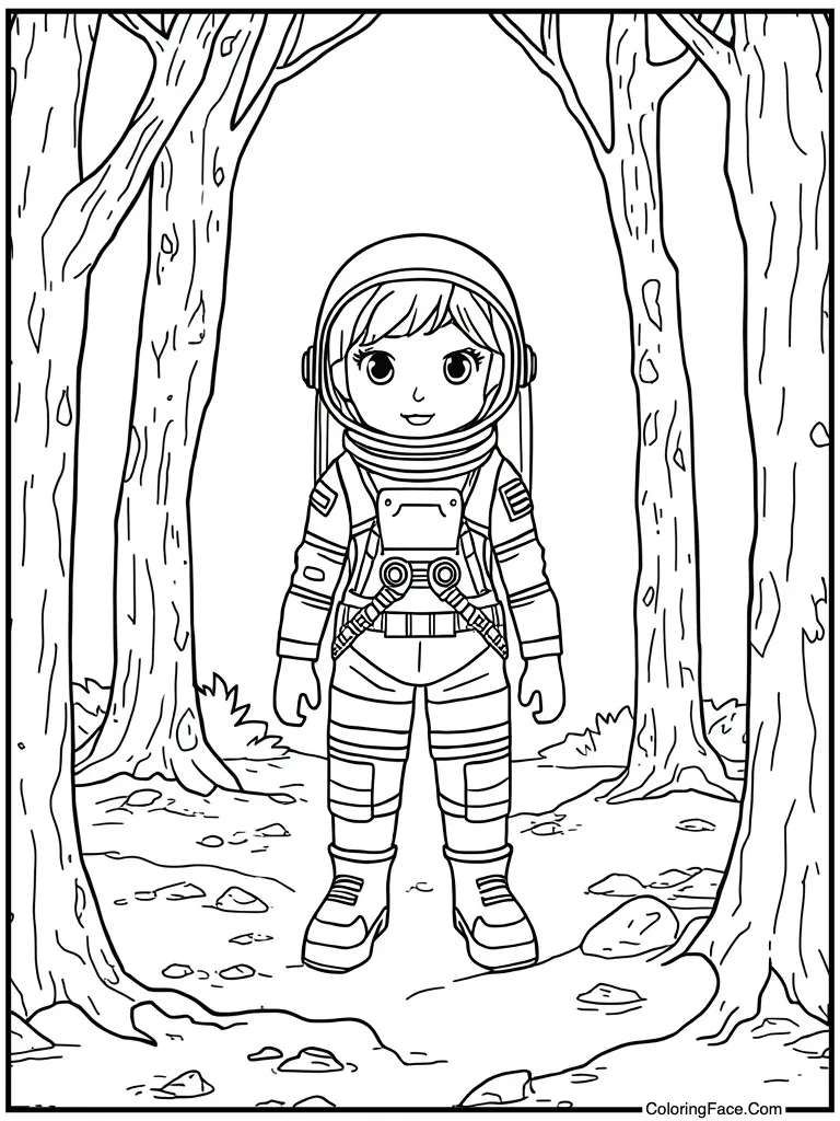 Astronaut in space suit