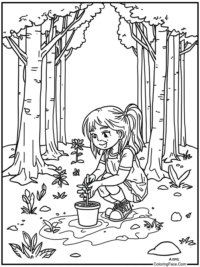 Gardening planting new seeds