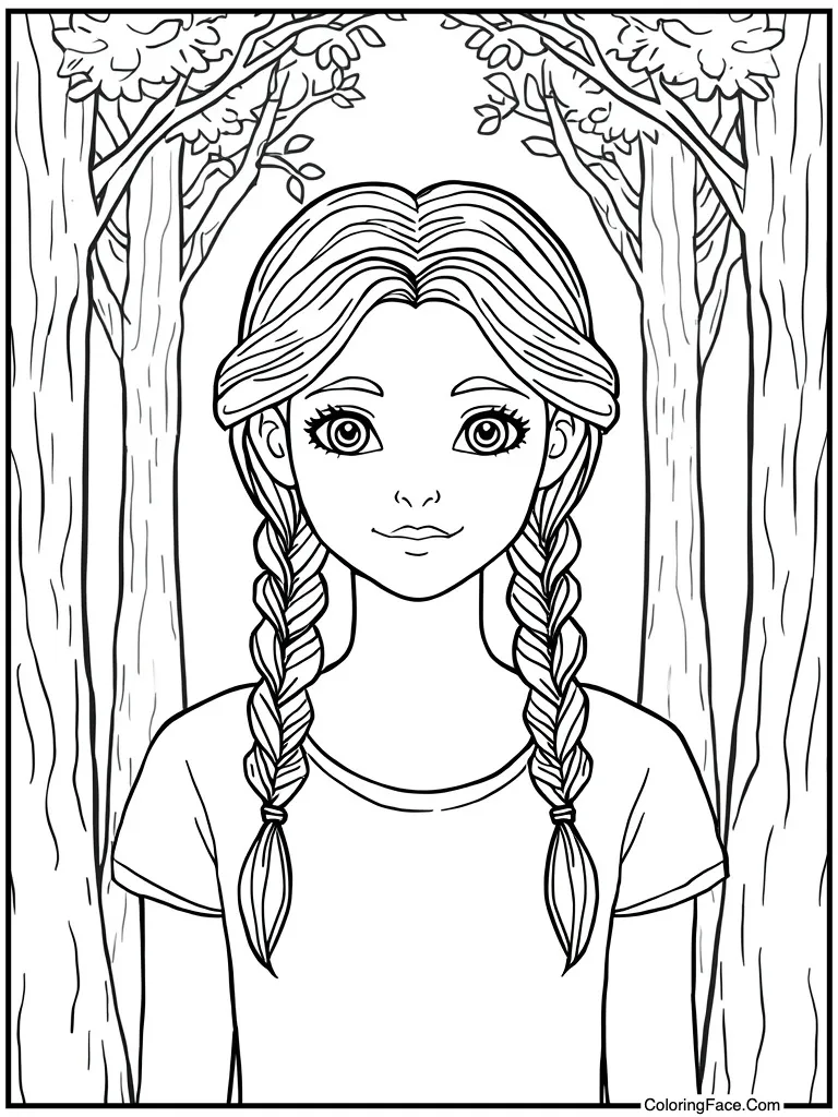 Braiding hair very neatly