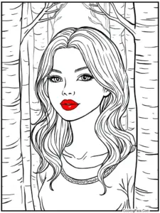 Girl Coloring Pages For Adults