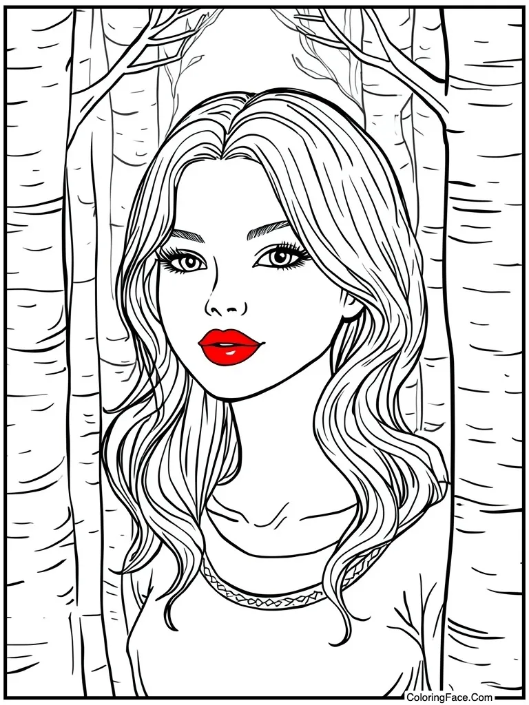 Girl Coloring Pages For Adults