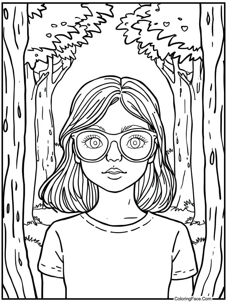 Wearing big sun glasses