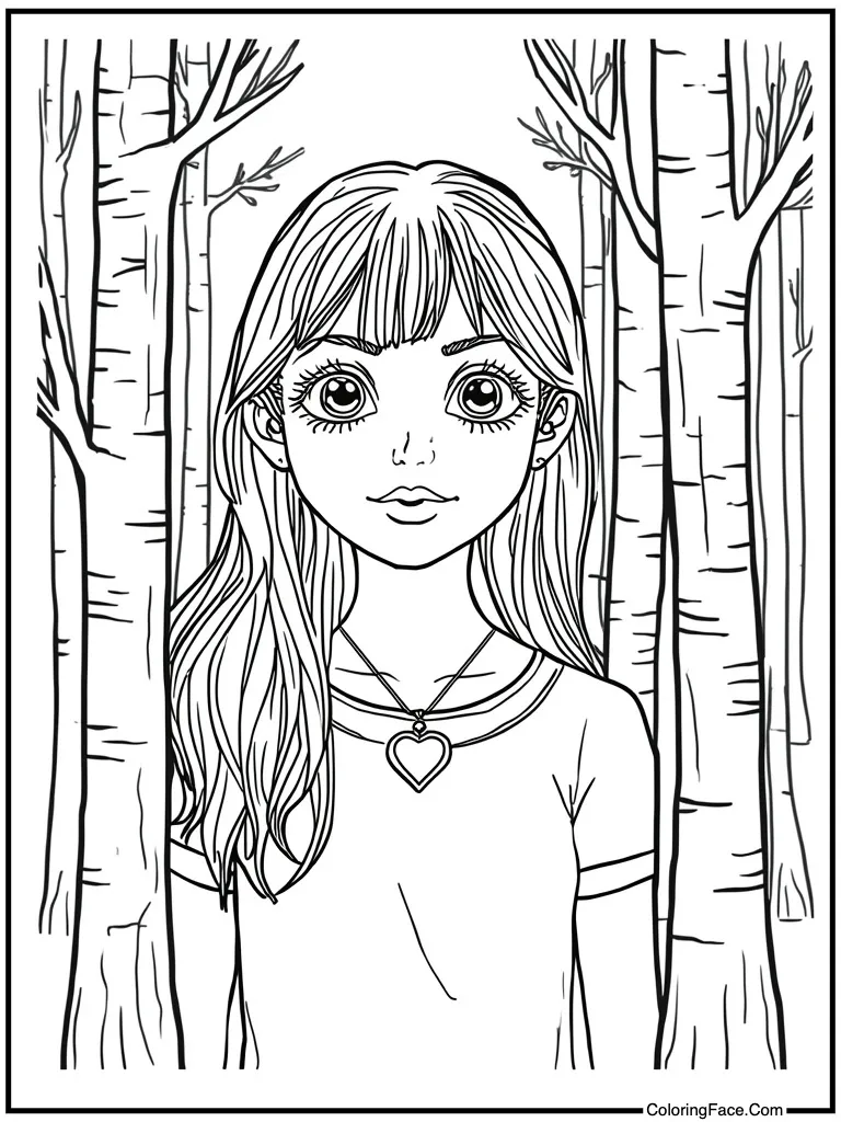 Necklace with heart pendant