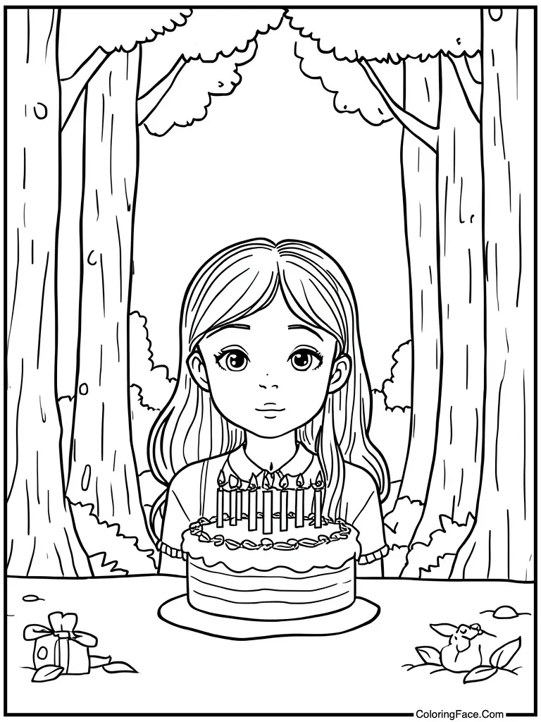 Blowing out birthday candles