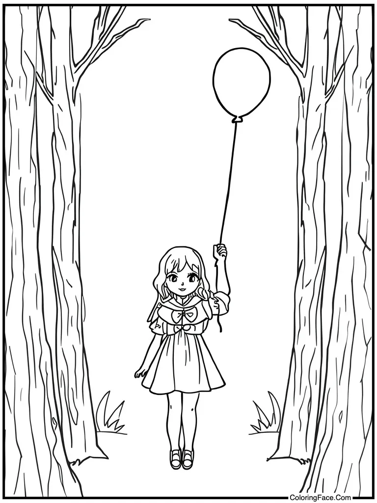 Holding a balloon string